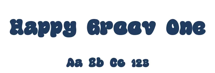 Happy Groov One  font caratteri gratis