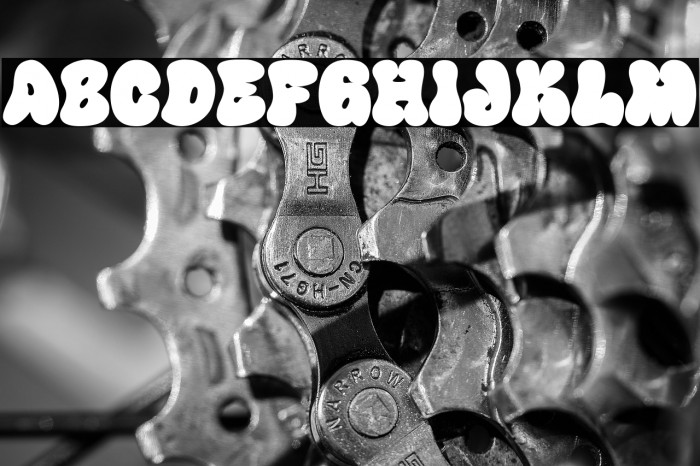 Happy Groov One Caratteri examples