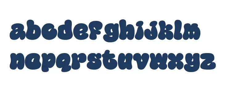 Happy Groov One Caratteri MINUSCOLO