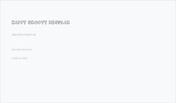 Happy Groovy Regular Business Card