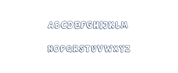 Happy Groovy Regular Lowercase