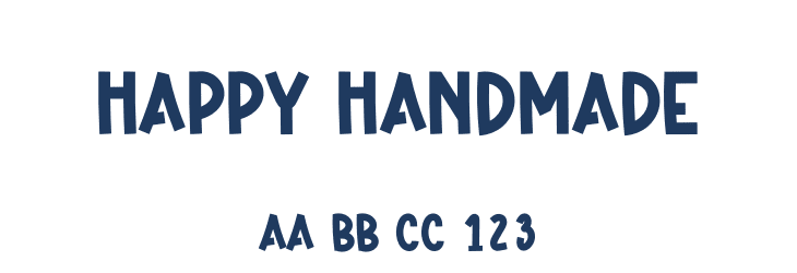 Happy Handmade Font Preview