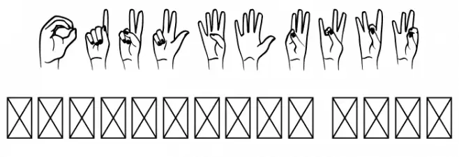 Happy Hands Font OTHER CHARS