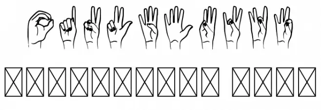 Happy Hands Font OTHER CHARS