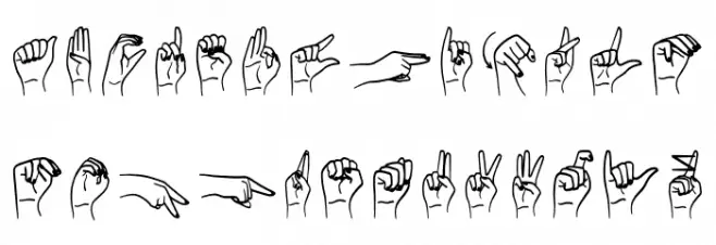 Happy Hands Polices MAJUSCULES