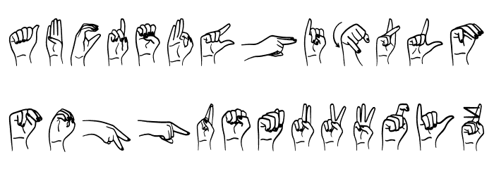 Happy Hands Font LOWERCASE