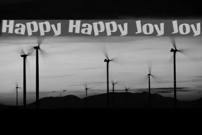 Happy Happy Joy Joy Font examples