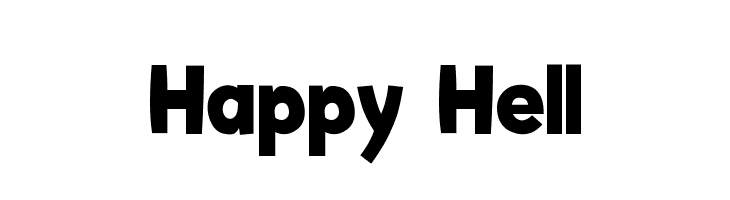 Счастливый ад. Happy Hell font. Шрифт Whypo.