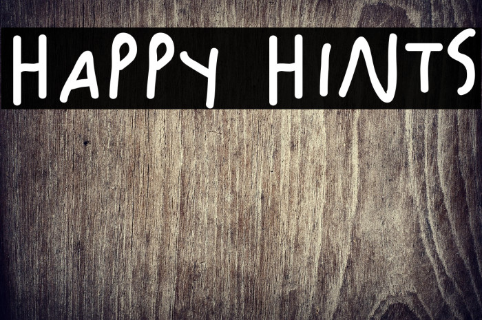 Happy Hints Example 1