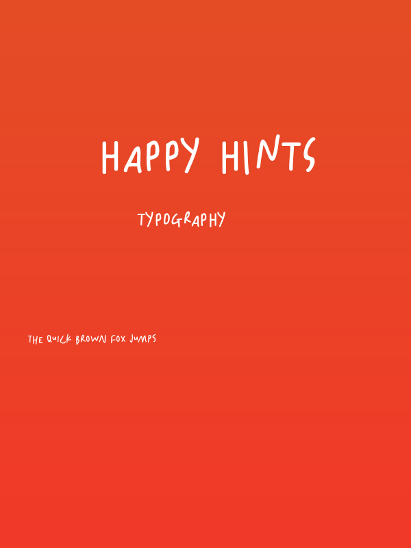 Happy Hints Poster