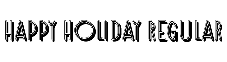 Happy Holiday Regular  नि: शुल्क फ़ॉन्ट्स डाउनलोड