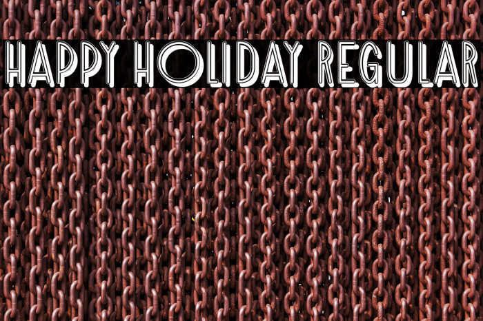 Happy Holiday Regular Example 1