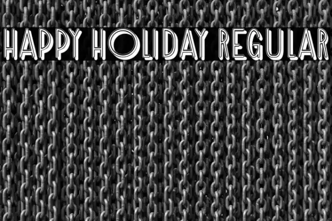 Happy Holiday Regular Font examples
