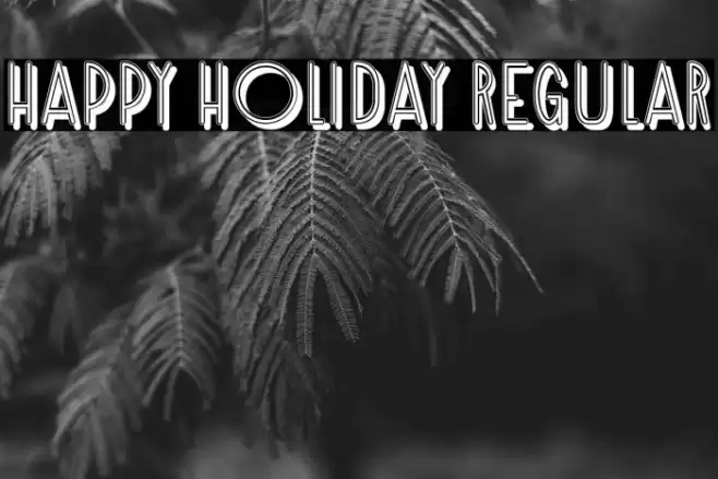 Happy Holiday Regular Font examples