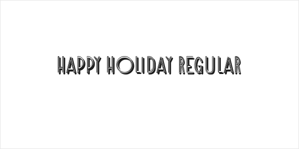 Happy Holiday Regular Logo