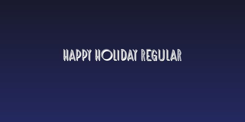 Happy Holiday Regular Social Header