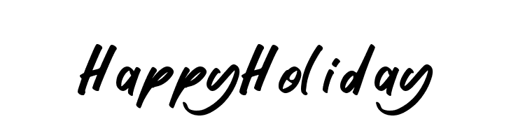 Happy Holiday  Frei Schriftart Herunterladen