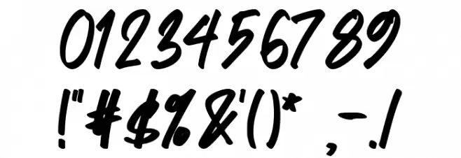 Happy Holiday Font OTHER CHARS