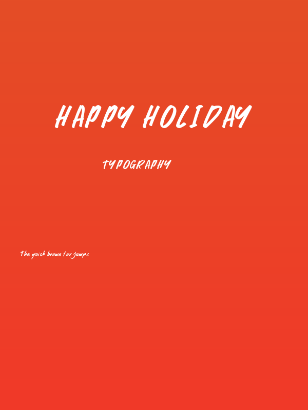 Happy Holiday Poster