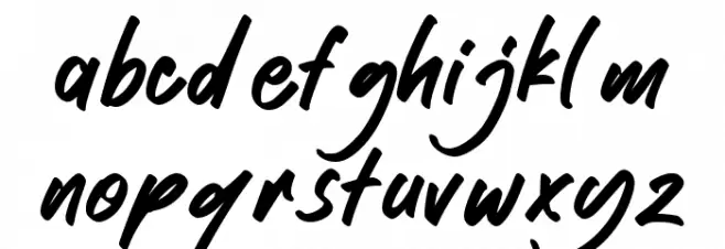 Happy Holiday Font LOWERCASE