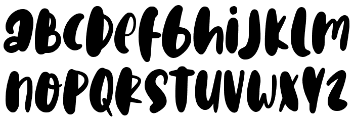 Happy Holiday Font LOWERCASE