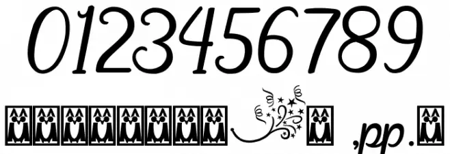 Happy Iness Font OTHER CHARS