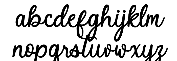 Happy Iness Font LOWERCASE