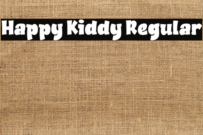 Happy Kiddy Regular Example 1