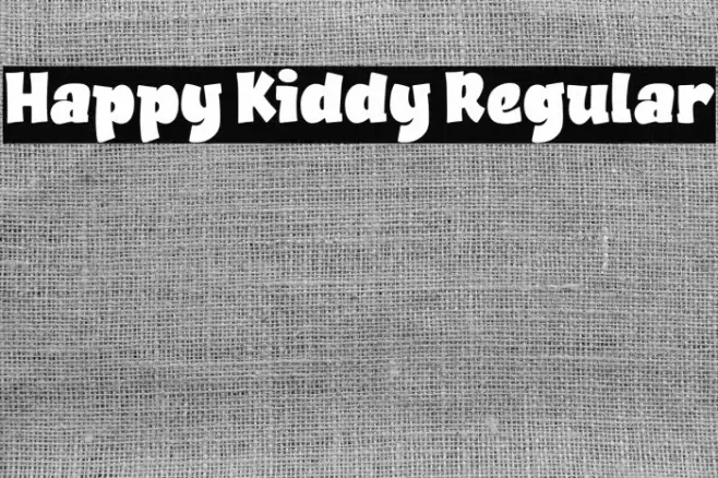 Happy Kiddy Regular Font examples