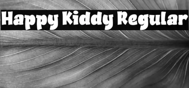 Happy Kiddy Regular Font examples