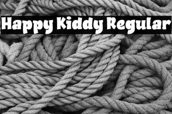 Happy Kiddy Regular Font examples