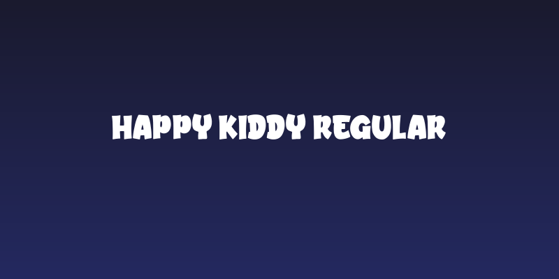 Happy Kiddy Regular Social Header