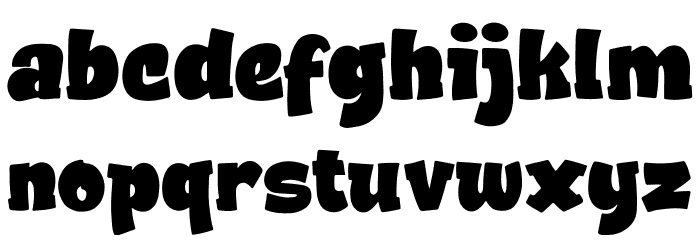 Happy Kiddy Regular Font Litere mici