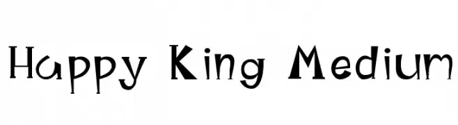 Happy King Medium  フリーフォントのダウンロード