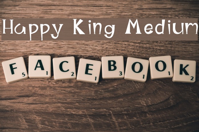 Happy King Medium Font examples
