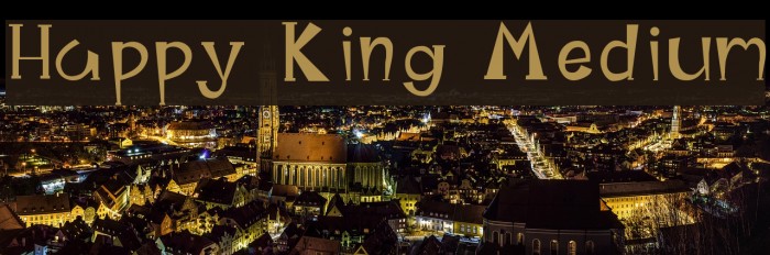 Happy King Medium Font examples
