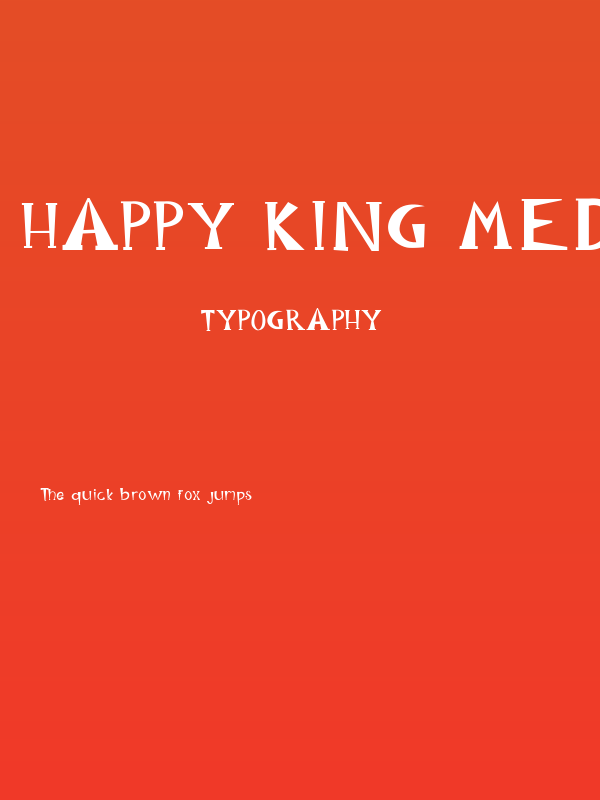 Happy King Medium Poster
