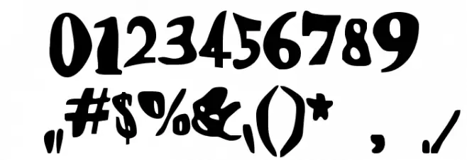 Happy LarryRegular Font OTHER CHARS