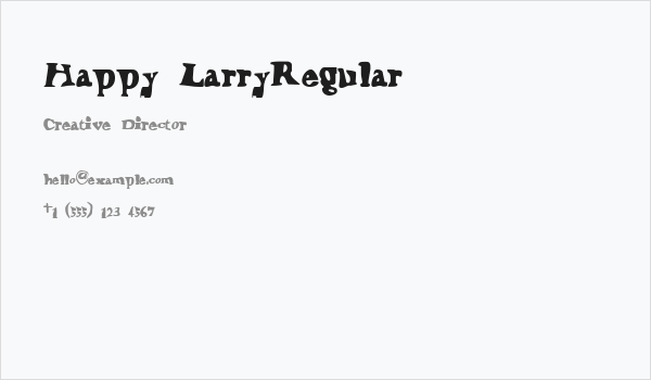 Happy LarryRegular Business Card