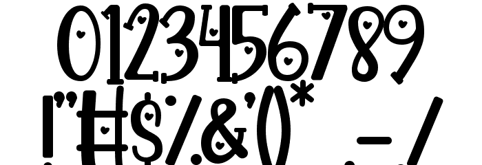 Happy Loves フォント その他の文字