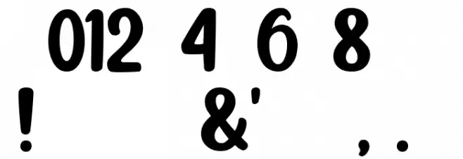 Happy Lucky フォント その他の文字