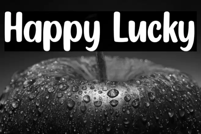 Happy Lucky Font examples
