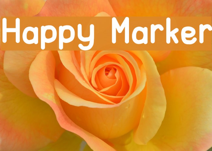 Happy Marker Font examples