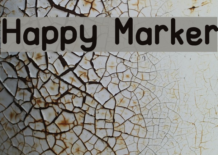 Happy Marker Font examples