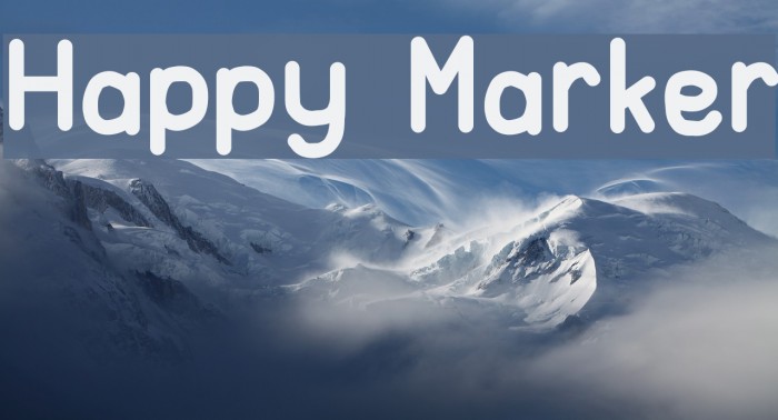 Happy Marker Font examples