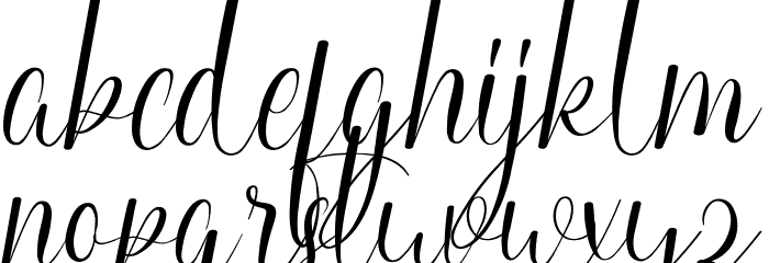 Happy Married Demo Script Font LOWERCASE