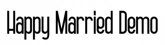 Happy Married Demo  Frei Schriftart Herunterladen