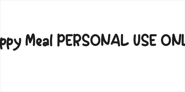 Happy Meal PERSONAL USE ONLY! Logo
