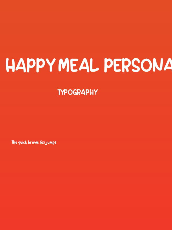 Happy Meal PERSONAL USE ONLY! Poster