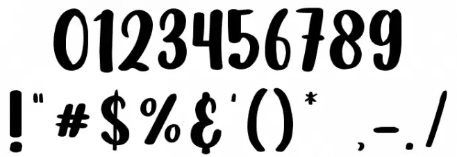 Happy Memories Font OTHER CHARS